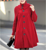 2025 Autumn And Winter New Korean Version Of The Large Size Of Women's Clothing In The Long Loose Caravan Cape Coat HZ1220