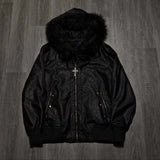 Tide Double Hat Design Letter Hooded Cardigan Autumn And Winter Men And Women With The Same Loose Y2K Sweater HZ1208