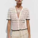 2025 Autumn And Winter Hot Sweater Women Hit The Color Love Peach Collar Knitted Jersey Valentine's Day HZ1208