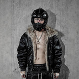 Autumn And Winter Letter Drill Loose Personalized Clothing Autumn Dress Retro Fashion Hood HZ1208