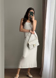 2025 Hot Knitted Hollow Skirt + Vest Skirt Set Women's Soft Knitted Burqa Holiday Wind HZ1208