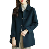2025 Autumn And Winter New Women's Fashion Small Casual Slimming With High-End Feeling Cotton Wool Coat Tide HZ1220