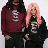 Tide Double Hat Design Letter Hooded Cardigan Autumn And Winter Men And Women With The Same Loose Y2K Sweater HZ1208