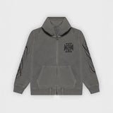 Vintage Fashion Design Print Zipper Water Wash Old Cardigan Trinkets HZ1208