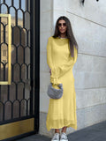 2025 Hot Knitted Hollow Skirt + Vest Skirt Set Women's Soft Knitted Burqa Holiday Wind HZ1208