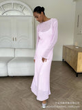 2025 Hot Knitted Hollow Skirt + Vest Skirt Set Women's Soft Knitted Burqa Holiday Wind HZ1208