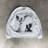 Ins Wind Personality Dark Print Sweater Long-Sleeved Hoodie Hoodie Retro Coat Street Trendy Y2k HZ1208