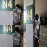 Tide Double Hat Design Letter Hooded Cardigan Autumn And Winter Men And Women With The Same Loose Y2K Sweater HZ1208