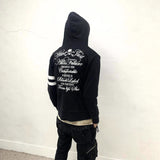 Autumn And Winter Letter Drill Loose Personalized Clothing Autumn Dress Retro Fashion Hood HZ1208