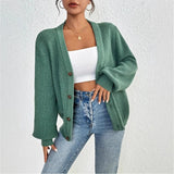 2025 Autumn And Winter Knit Dress V Collar Slimming In The Long Temperament Of The Solid Color Dress High Waist Thin HZ1208