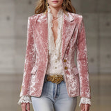 2025 Summer New Women's Clothing Hanging Neck Top Broad Leg Pants Fashion Casual Cotton Set HZ1208